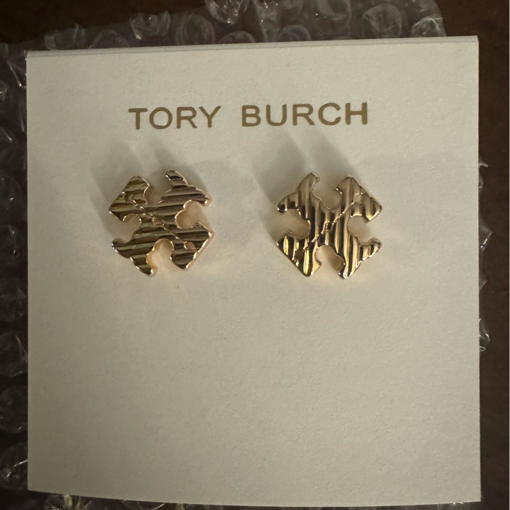 Tory Burch Gold Logo Studs